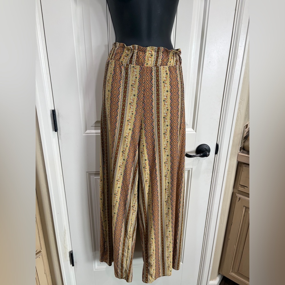 Derek Heart wide-leg bohemian palazzo pants size L